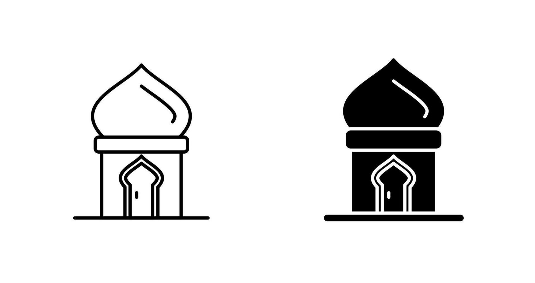 Masjid Door Vector Icon