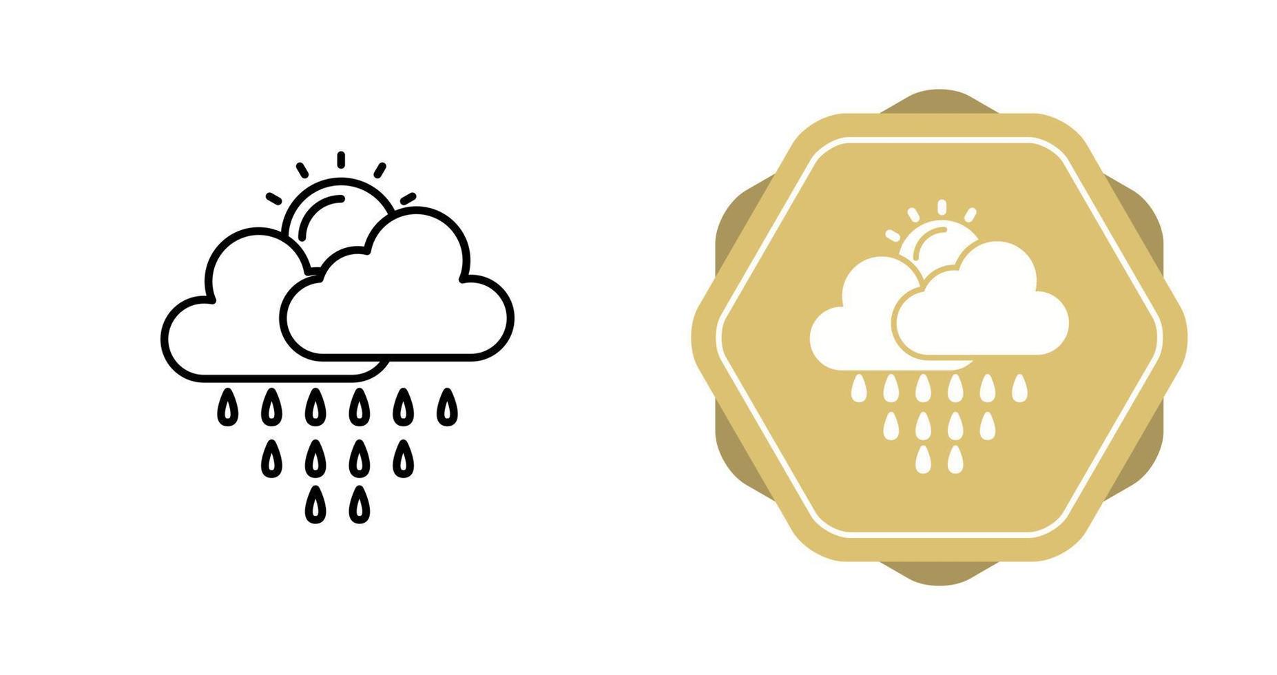 icono de vector de lluvia