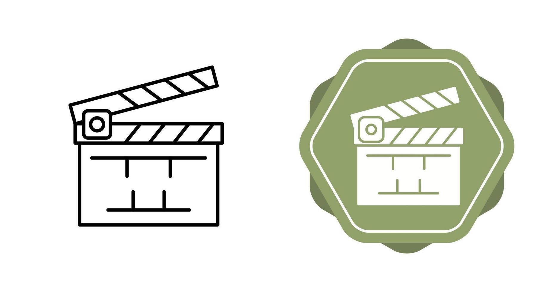 icono de vector de cine