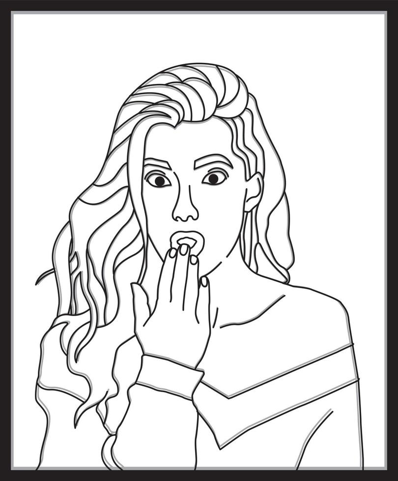 line art Wall frame interior svg design vector
