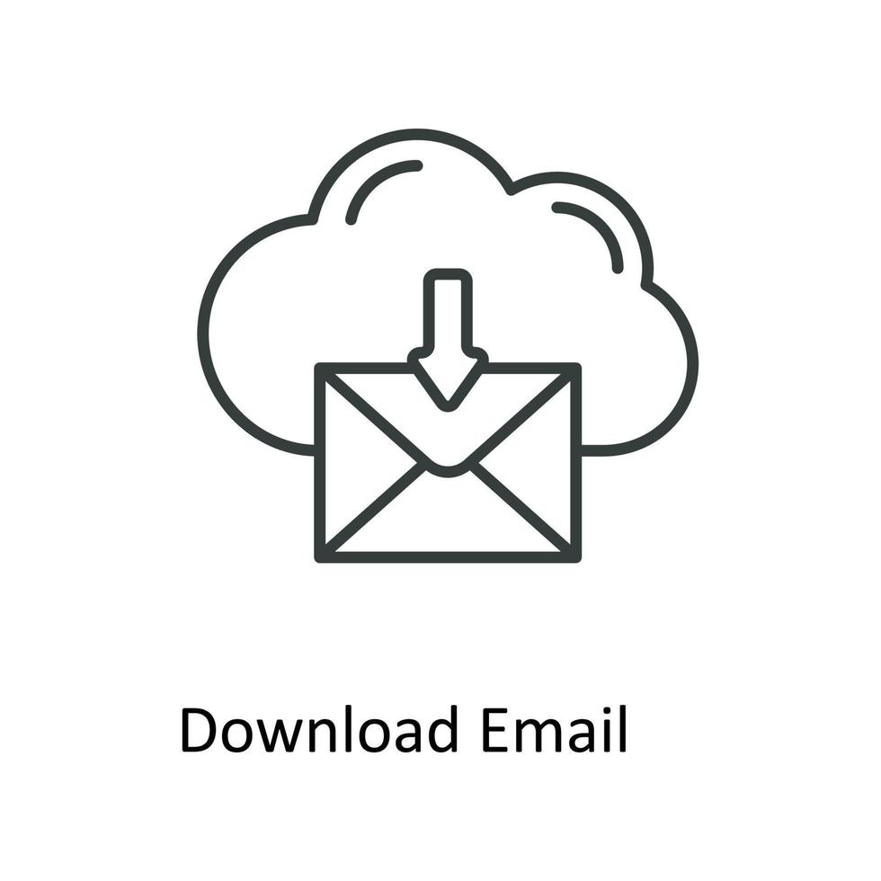 Download Email Vector  outline Icons. Simple stock illustration stock