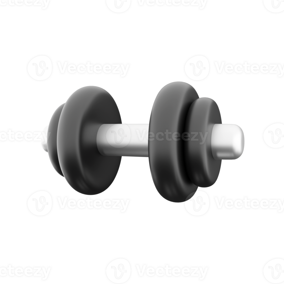 3d rendering strength training weight lifting barbell 3d icon 3d illustration gym equipment fitness theme png