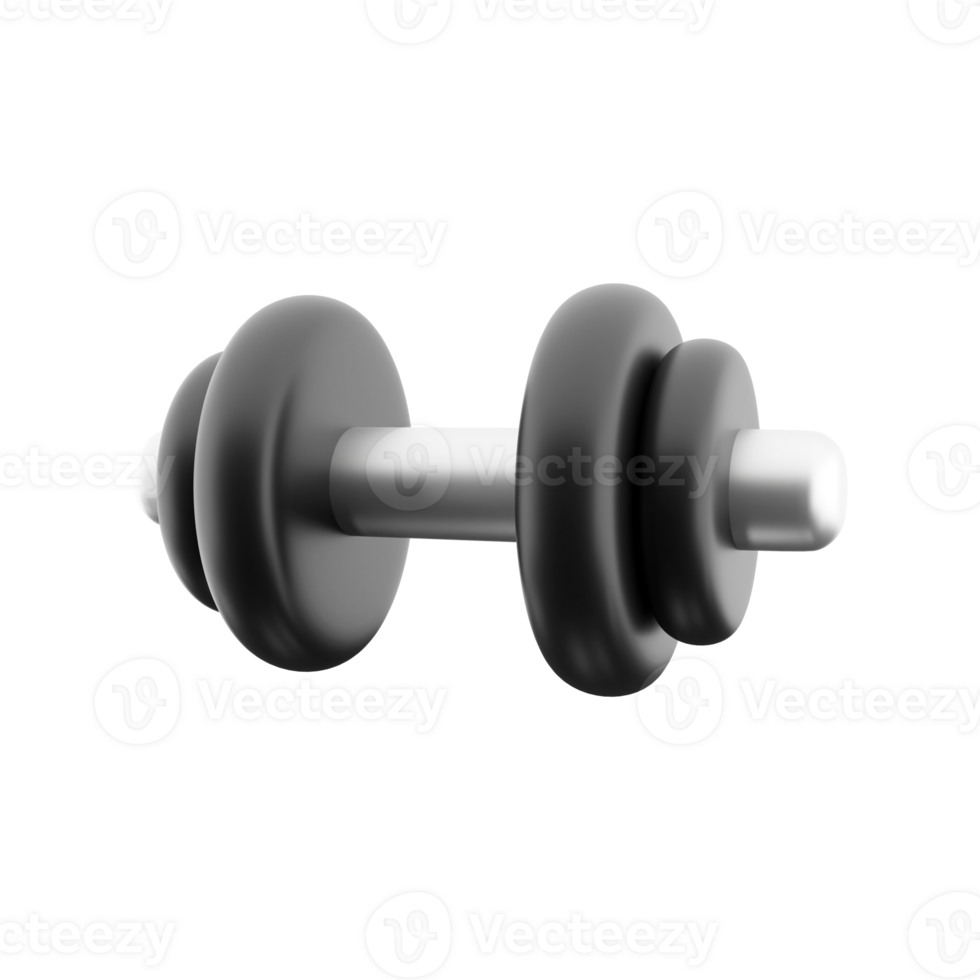 3d renderen sterkte opleiding gewicht hijs- barbell 3d icoon 3d illustratie Sportschool uitrusting geschiktheid thema png