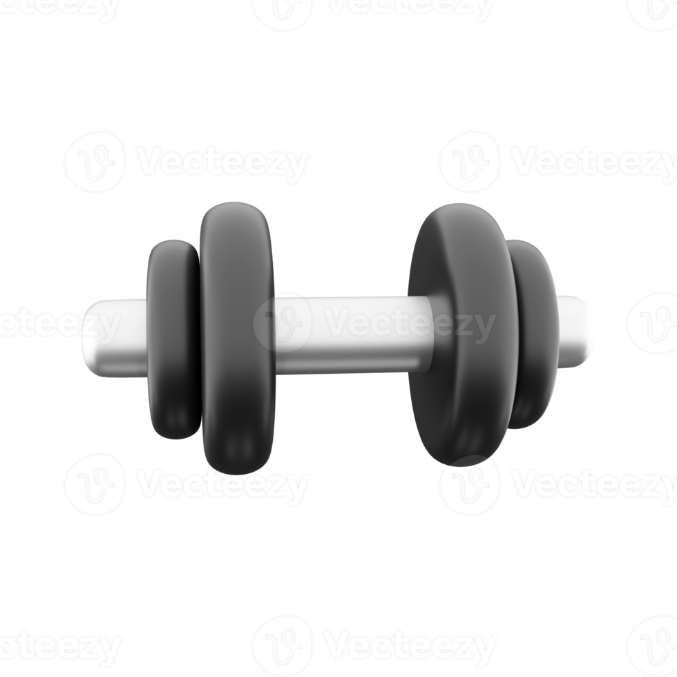 3d rendering strength training weight lifting barbell 3d icon 3d illustration gym equipment fitness theme. png