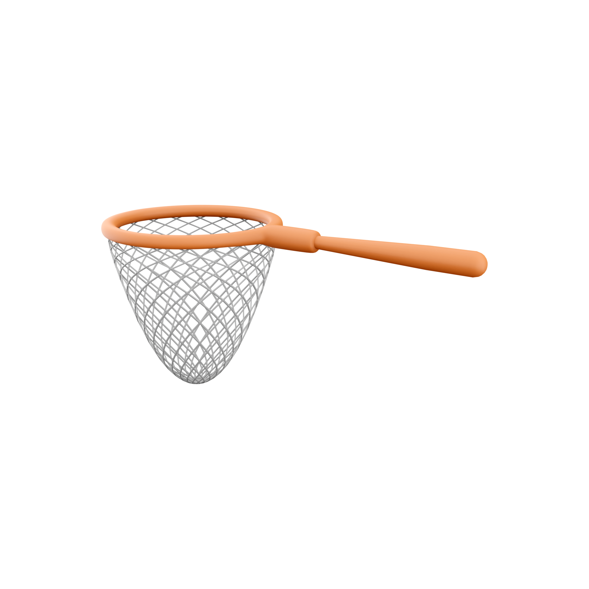 3d render butterfly net. 3d rendering equipment for catching butterfly