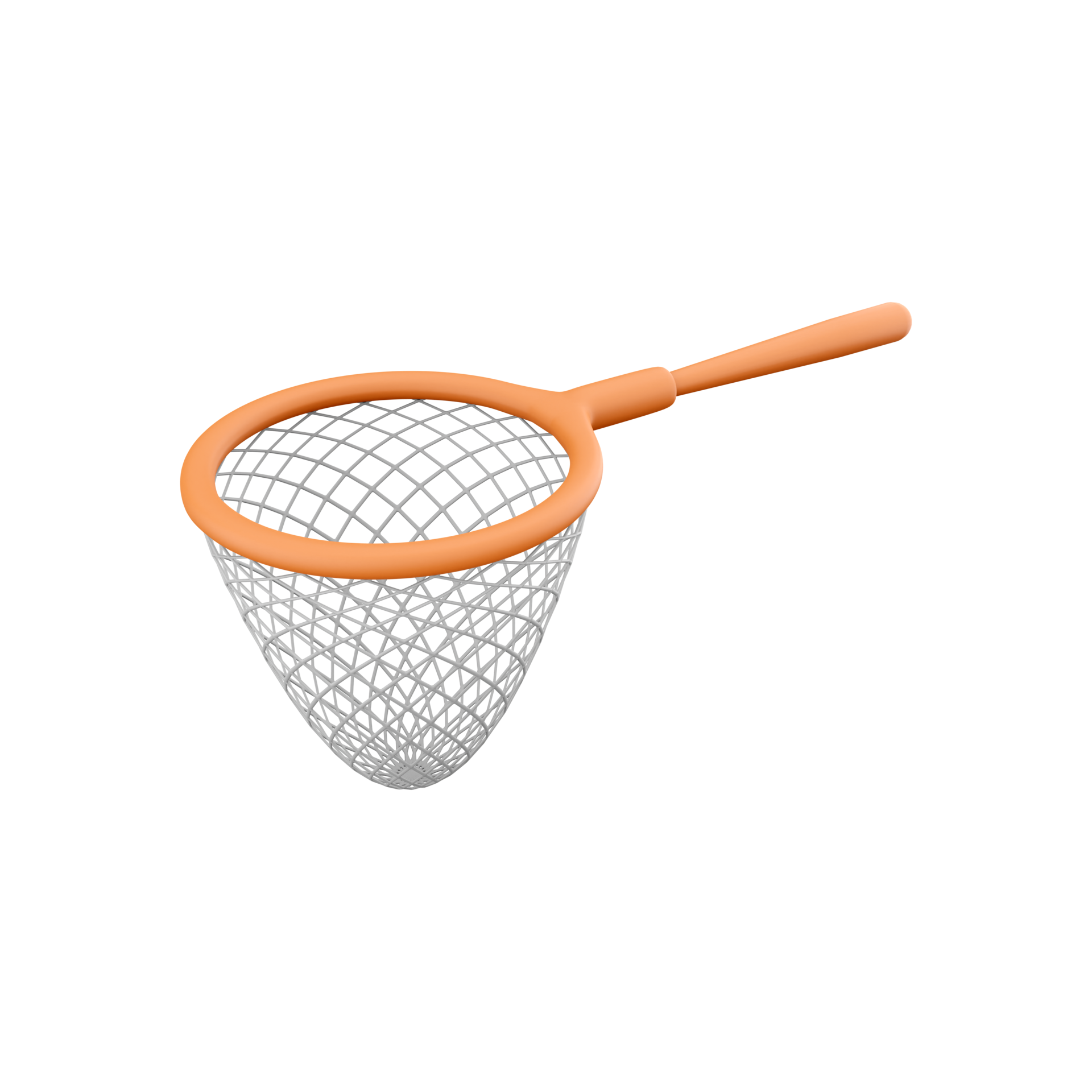 3d render butterfly net. 3d rendering equipment for catching butterfly. 3d  render catcher on whitebackground. 22285175 PNG