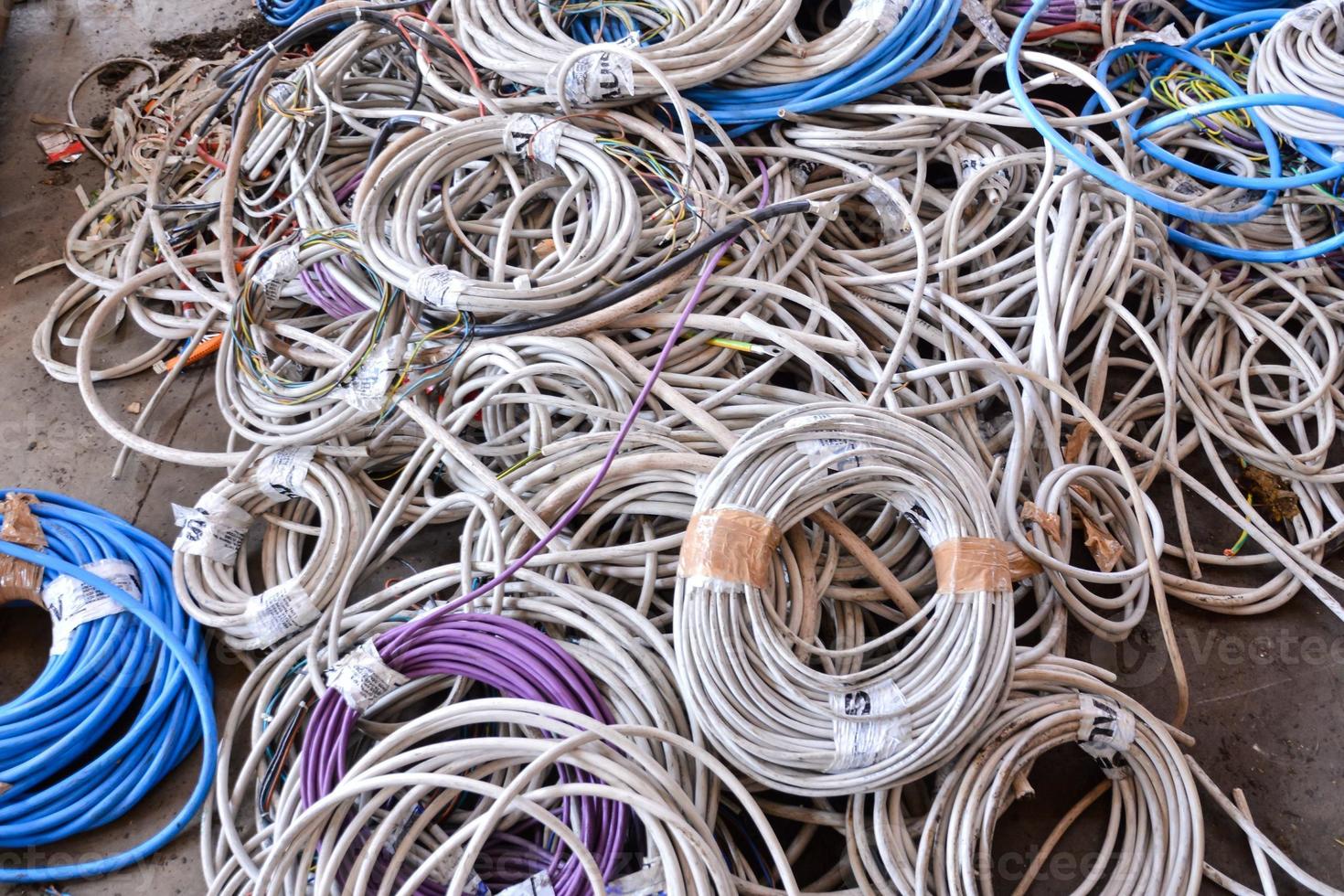 Scrap metal at the junkyard photo