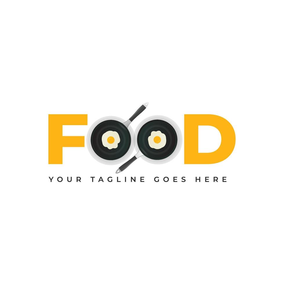 comida web logo diseño vector ilustración para restaurante.