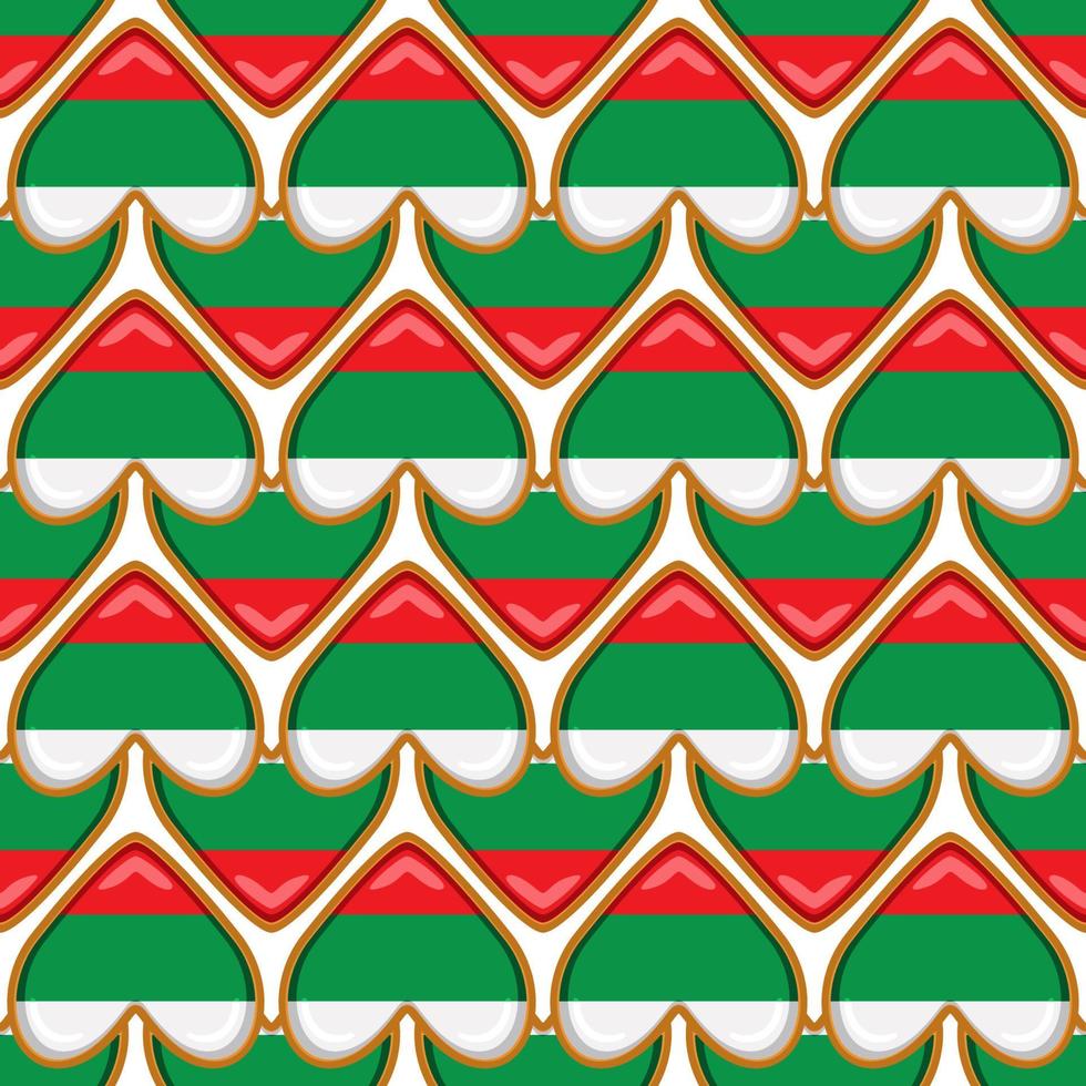 Pattern cookie with flag country Bulgaria in tasty biscuit vector