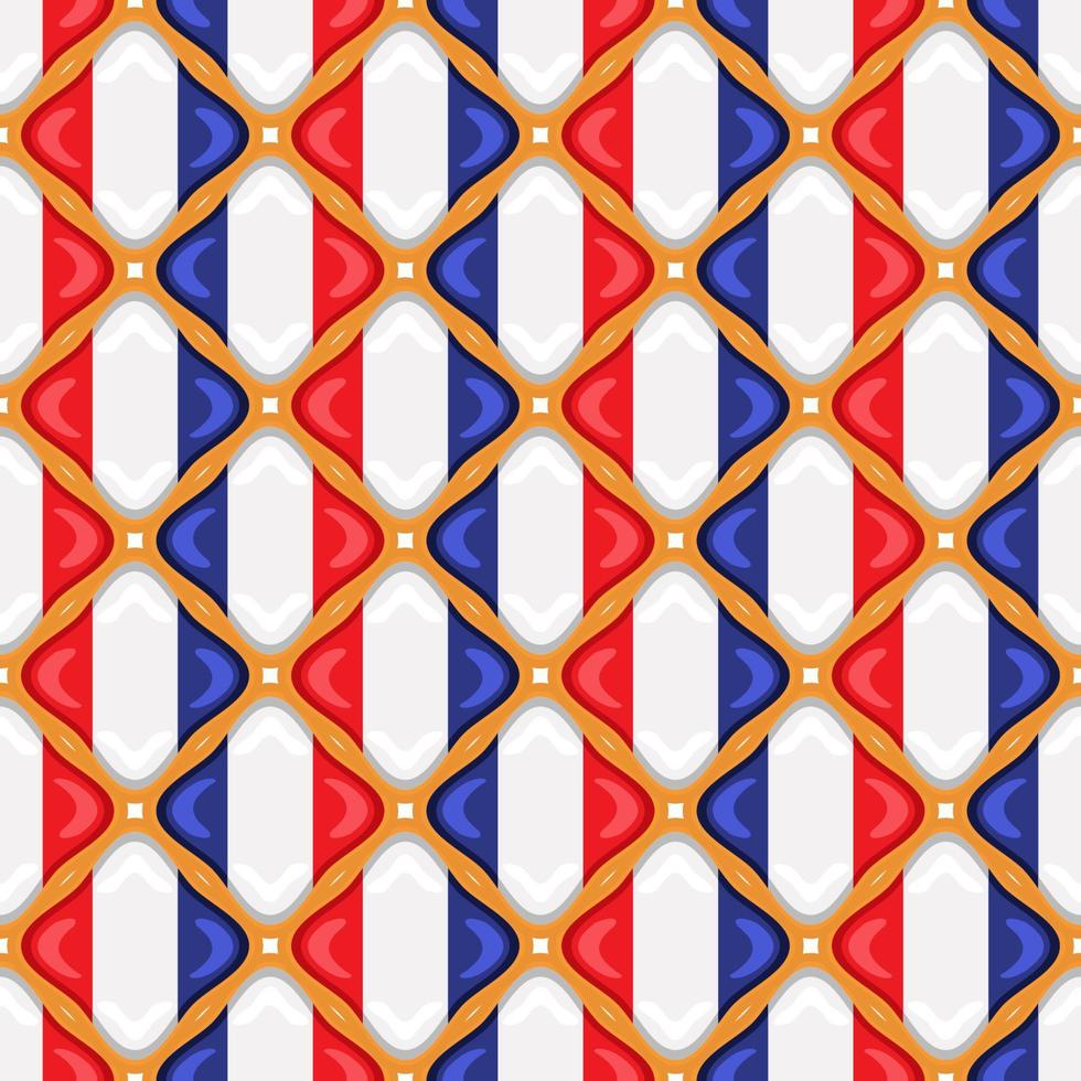 Pattern cookie with flag country France in tasty biscuit vector