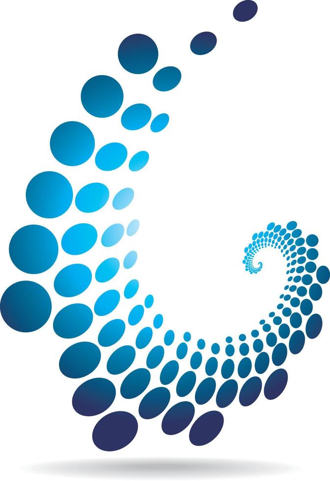 Logotype Design Concept With A Dotted Pattern vector