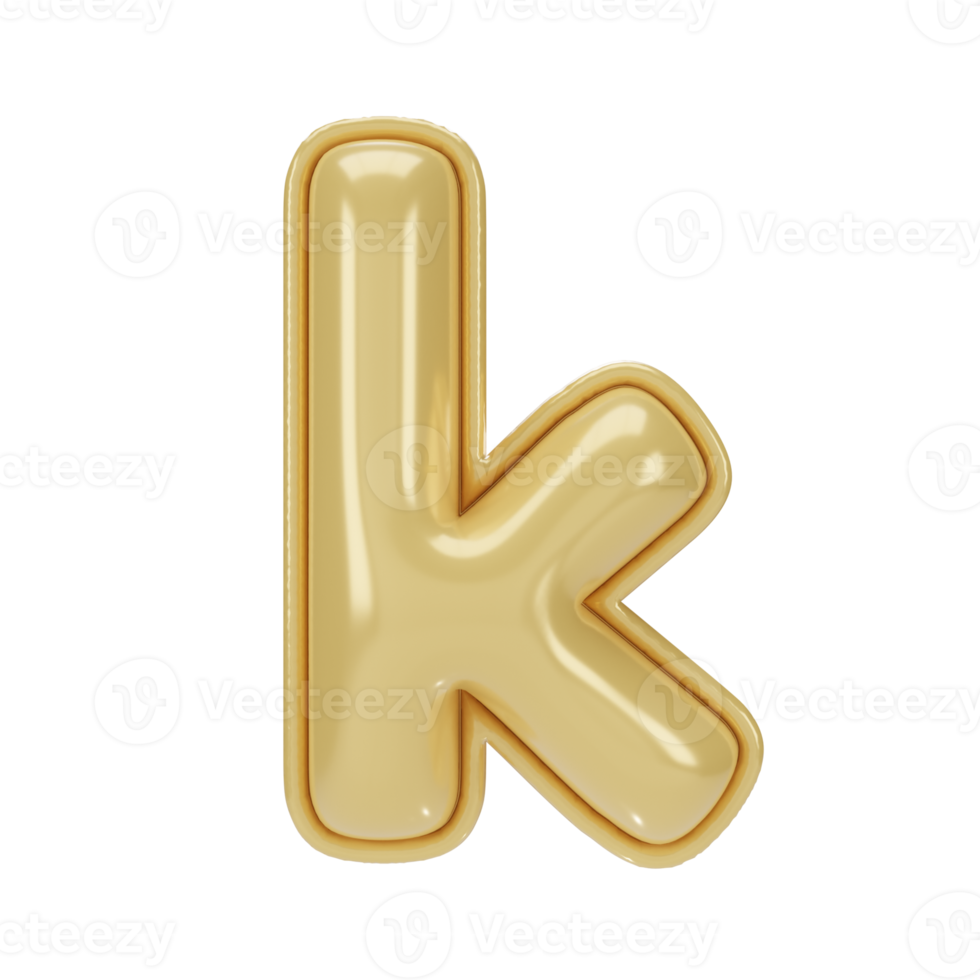 Balloon letter k png