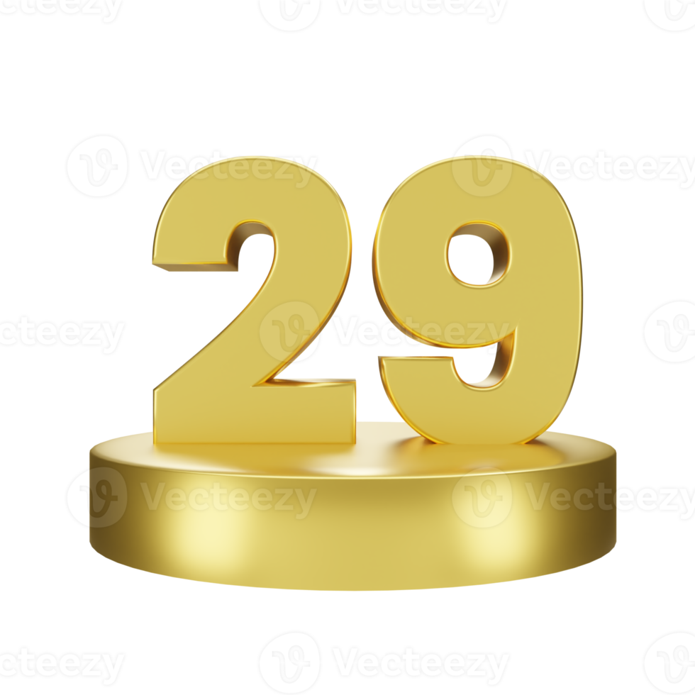 number 29 on the golden podium png