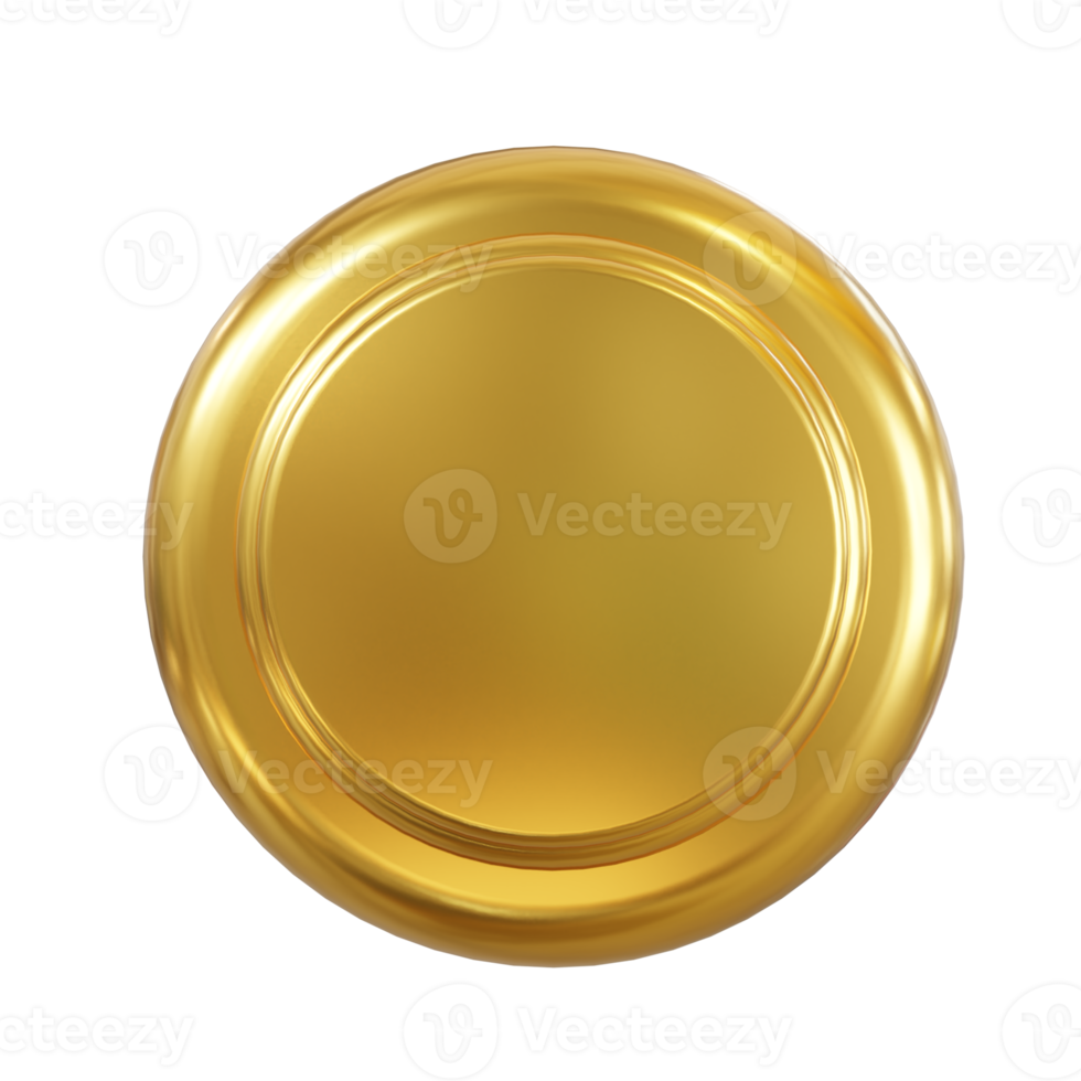 Gold badge medal png