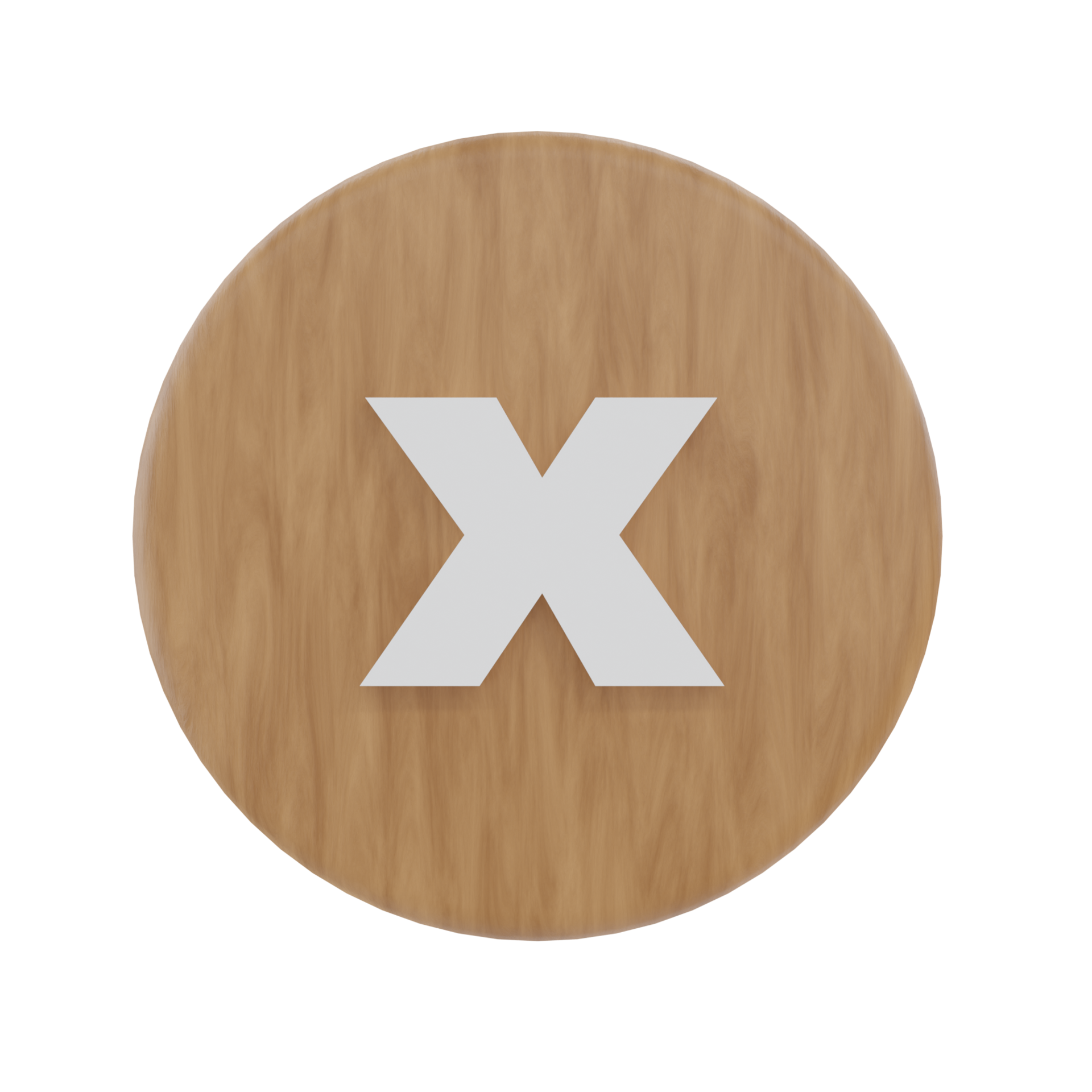 Letter x on shape round 22285845 PNG