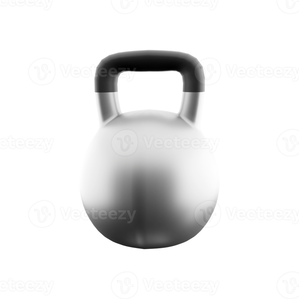 3d interpretazione gli sport kettlebell icona. 3d rendere un' appositamente fatto oggetto di un' dato messa, avendo un' speciale forma e altro design Caratteristiche icona. png