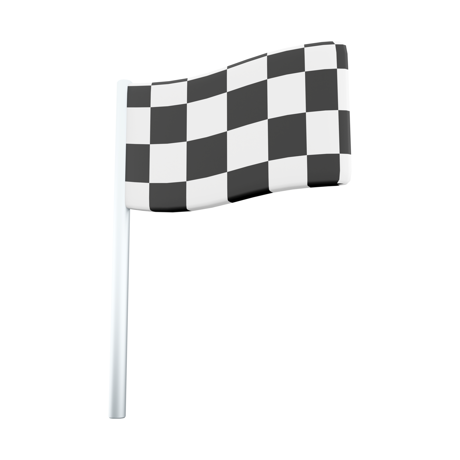 Free 3d render racing flag icon. 3d render a special flag that is used