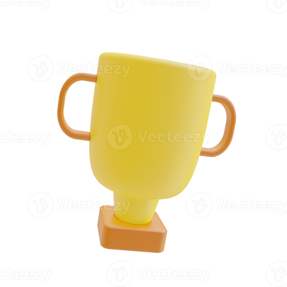 trophée icône. 3d rendre png