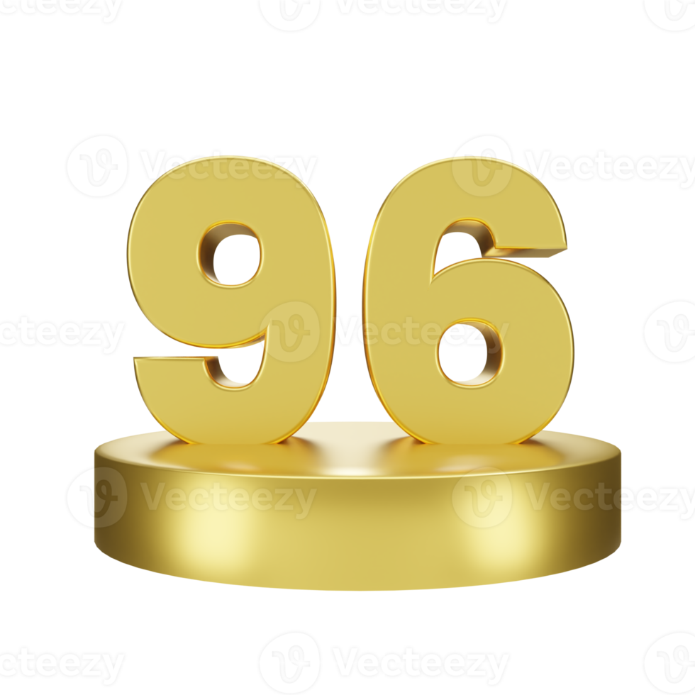 number 96 on the golden podium png