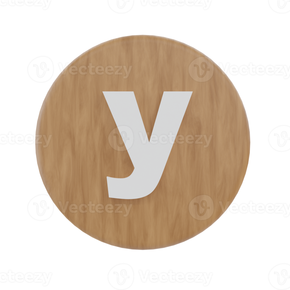 Letter y on shape round png