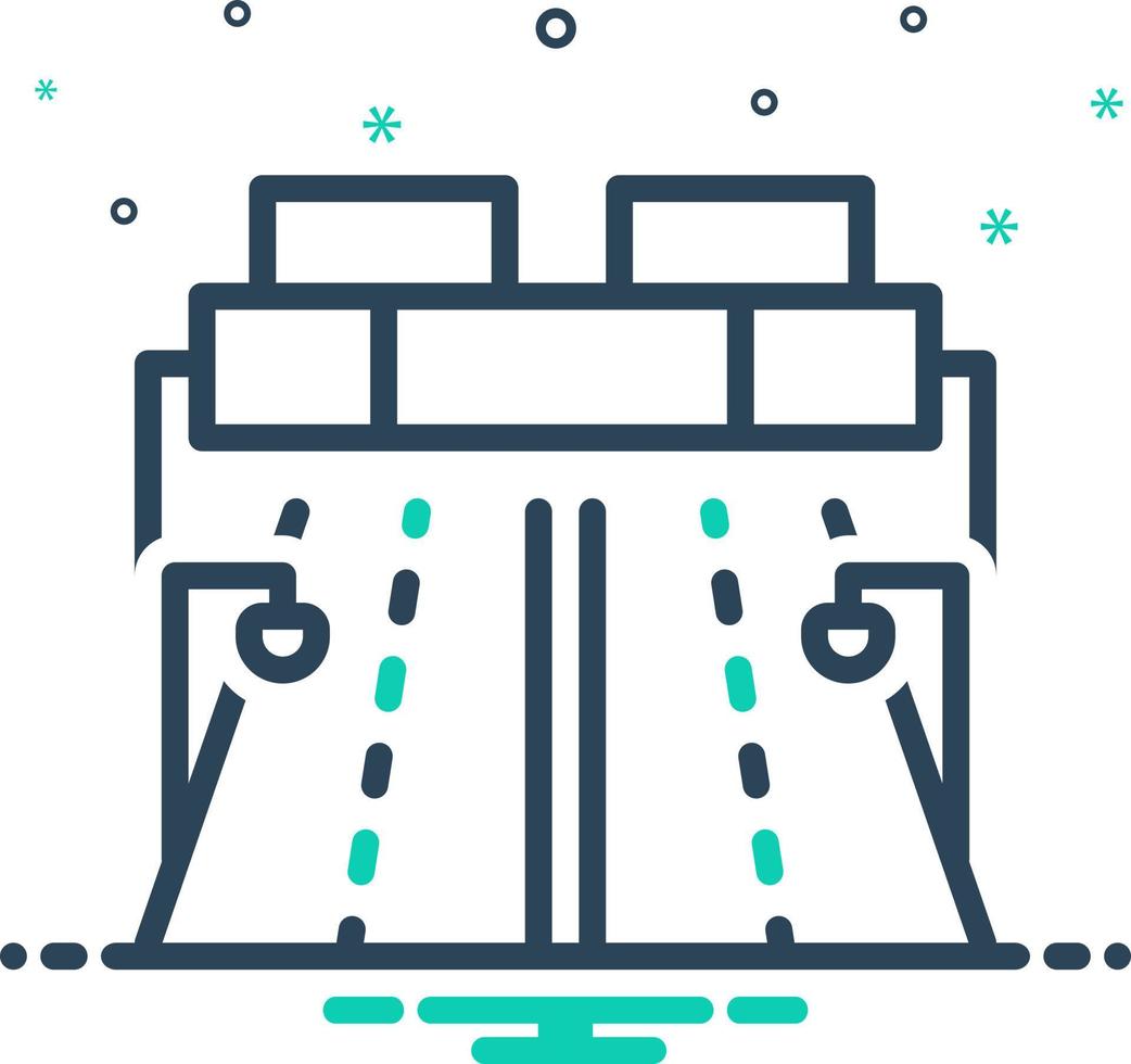 mix icon for ahighways vector