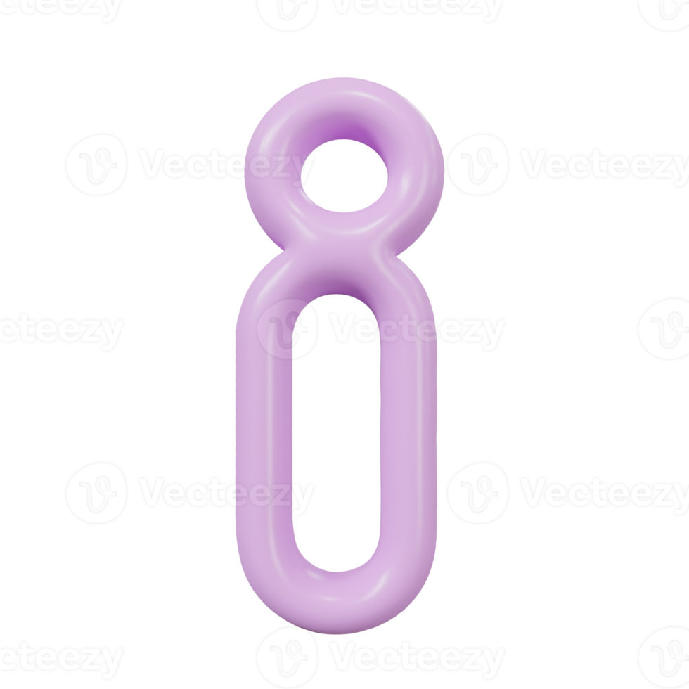 letter i color glossy outline png