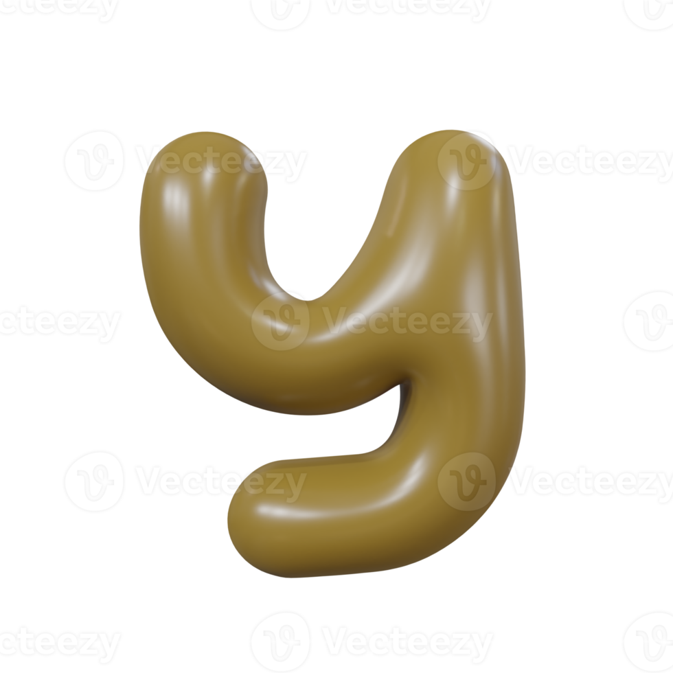 Letter y glossy color png