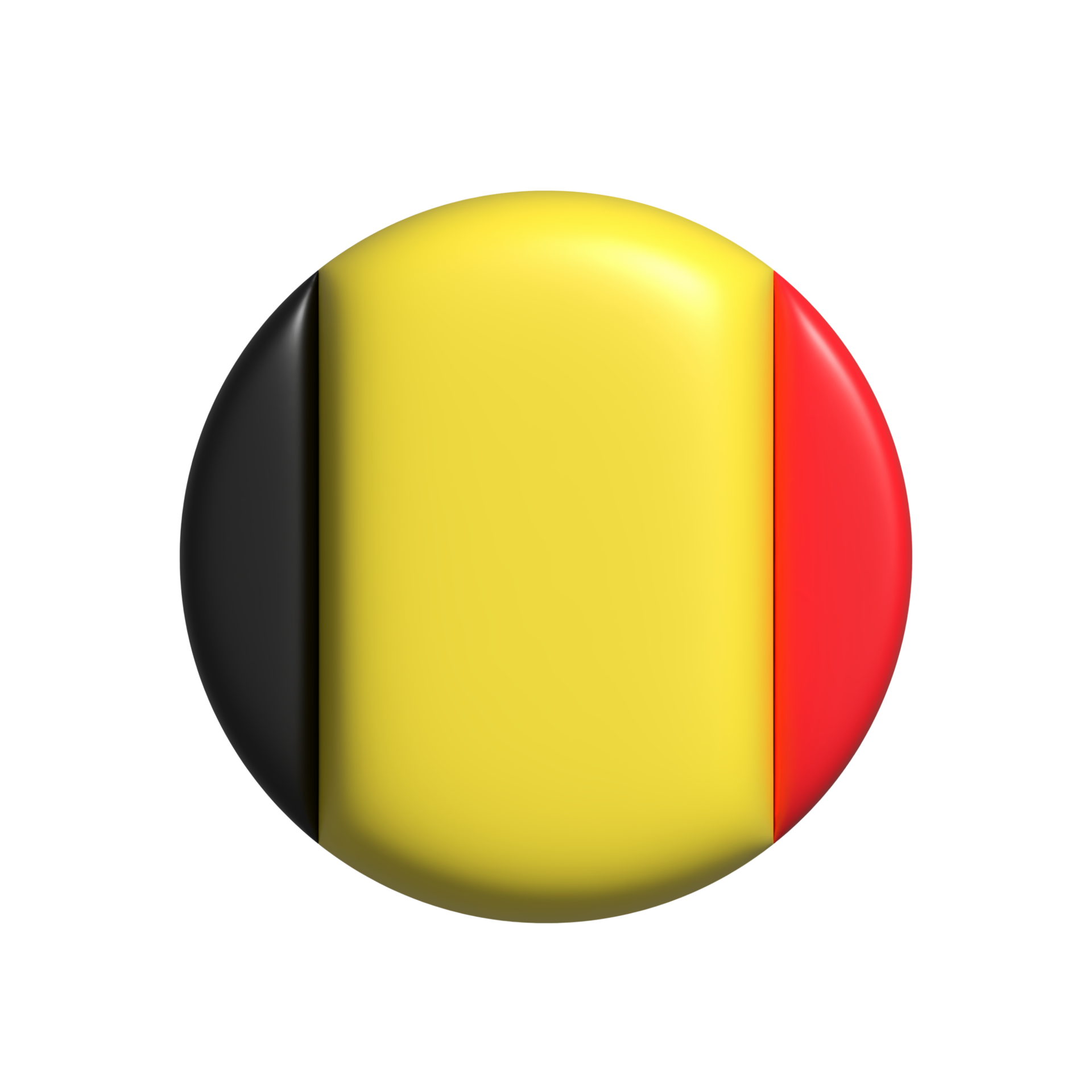 Free Belgia circular flag shape. 3d render 22286462 PNG with ...