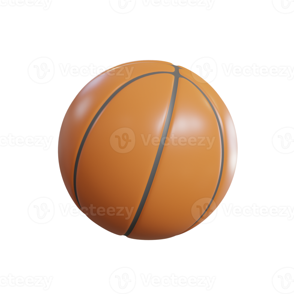 basket-ball. 3d rendre png