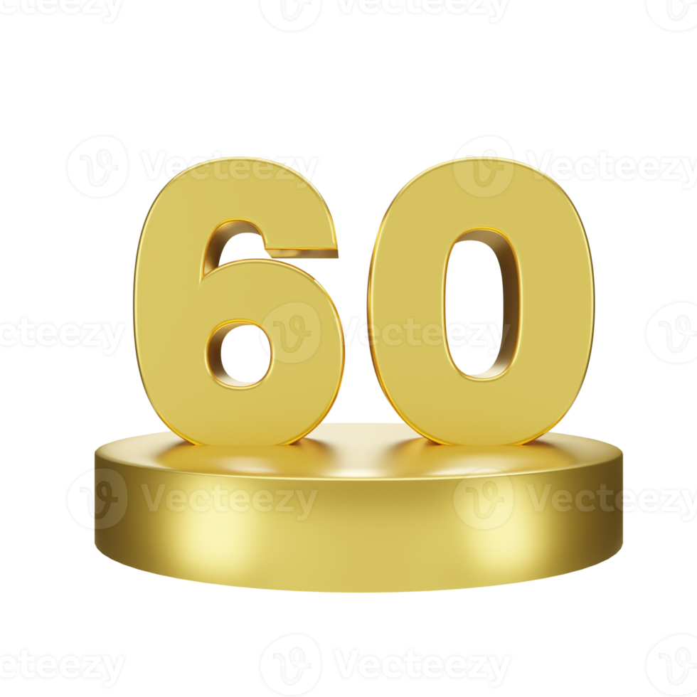 number 60 on the golden podium png