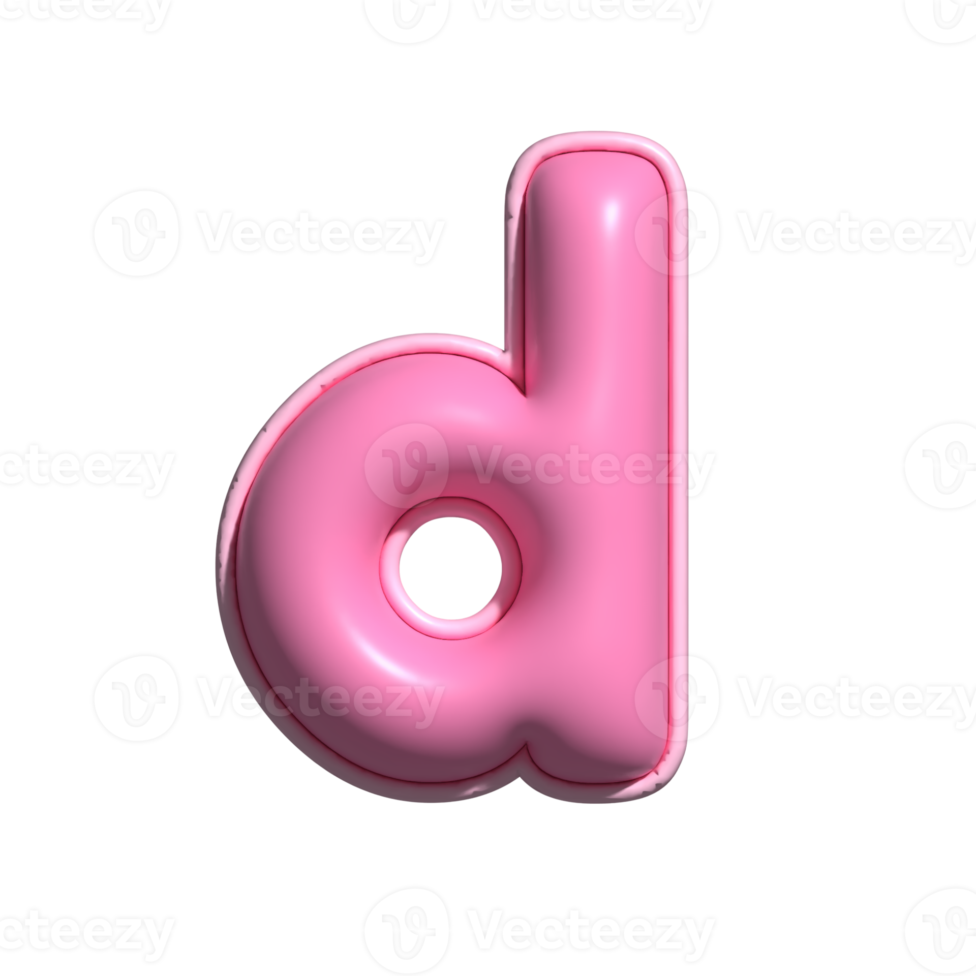 Letter d pink alphabet glossy 22286578 PNG