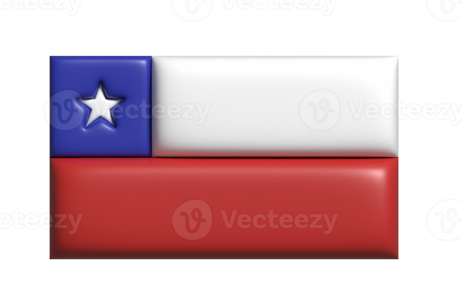 chile bandera. 3d hacer png