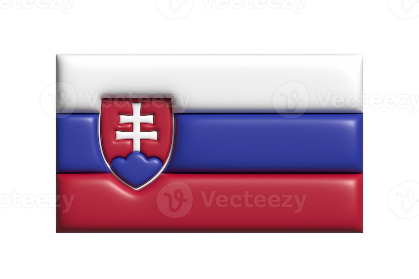 Slowakije vlag. 3d geven png