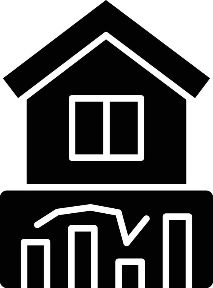 Vector Design House Stats Icon Style