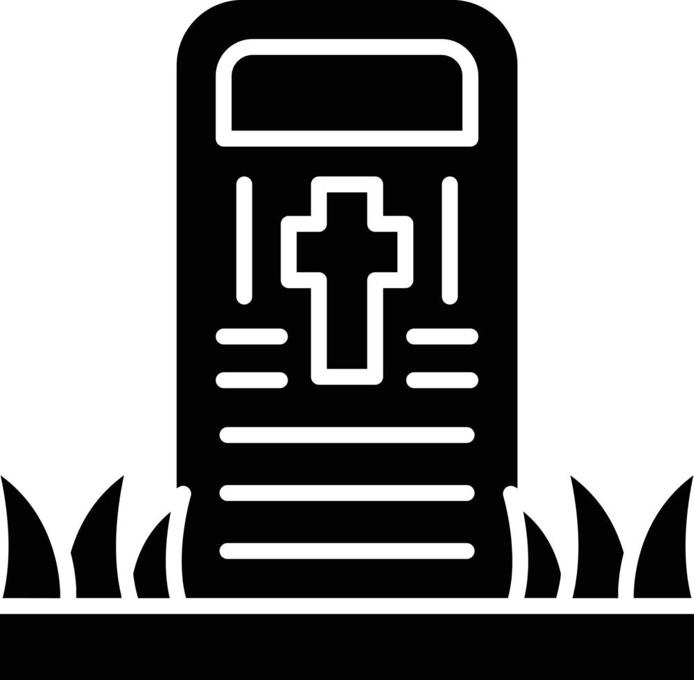 vector diseño cementerio icono estilo