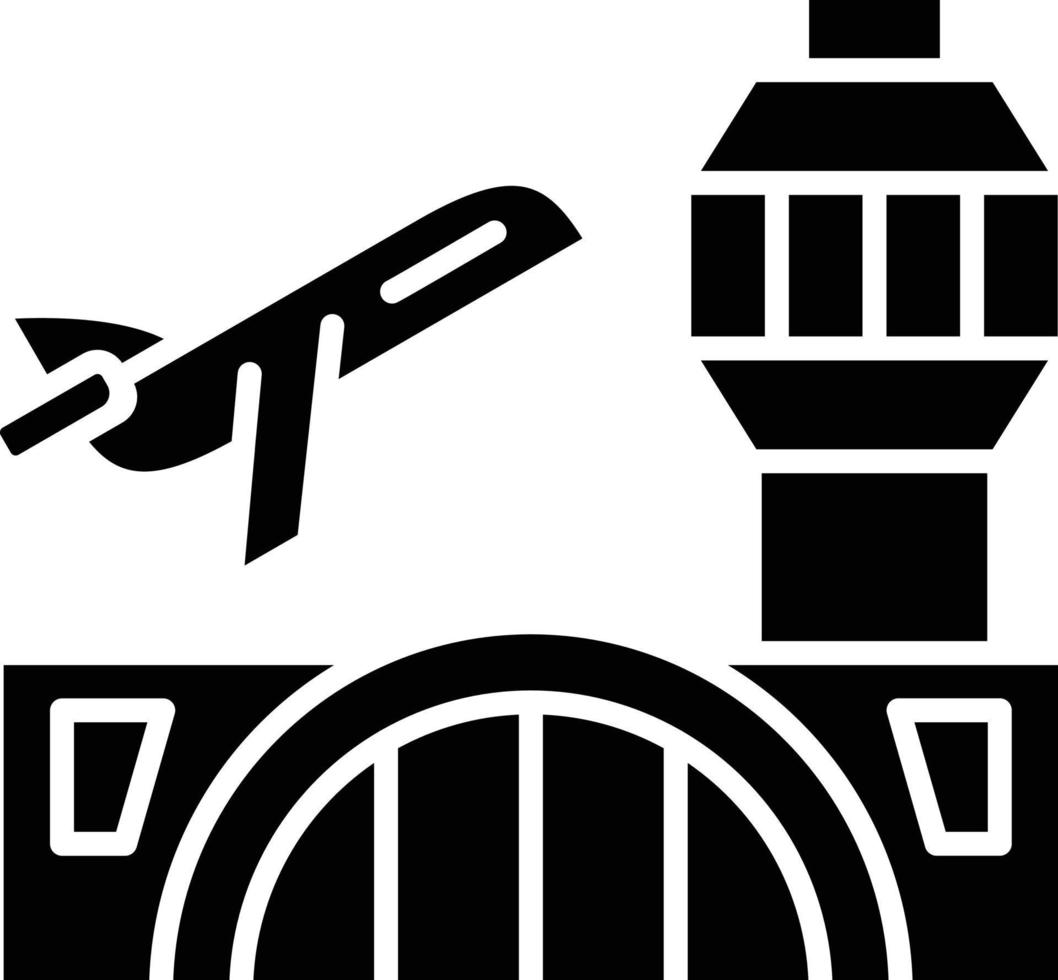 vector diseño aeropuerto icono estilo