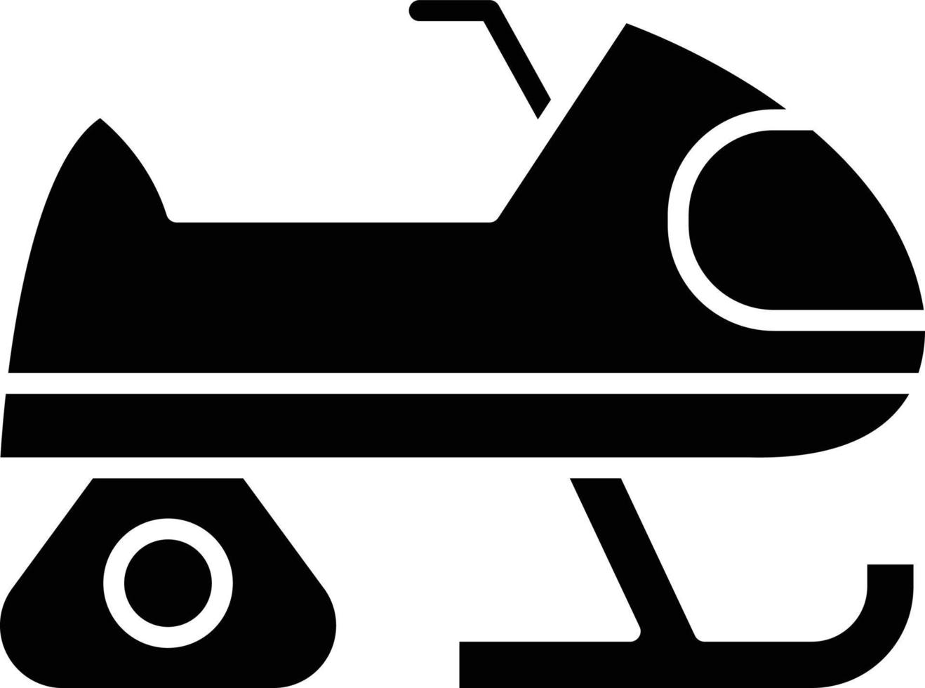 Vector Design Snowmobile Icon Style