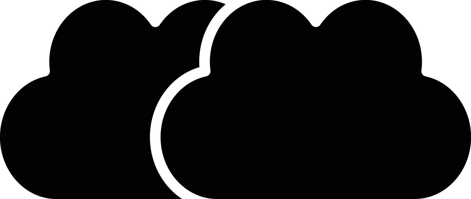 vector diseño nubes icono estilo