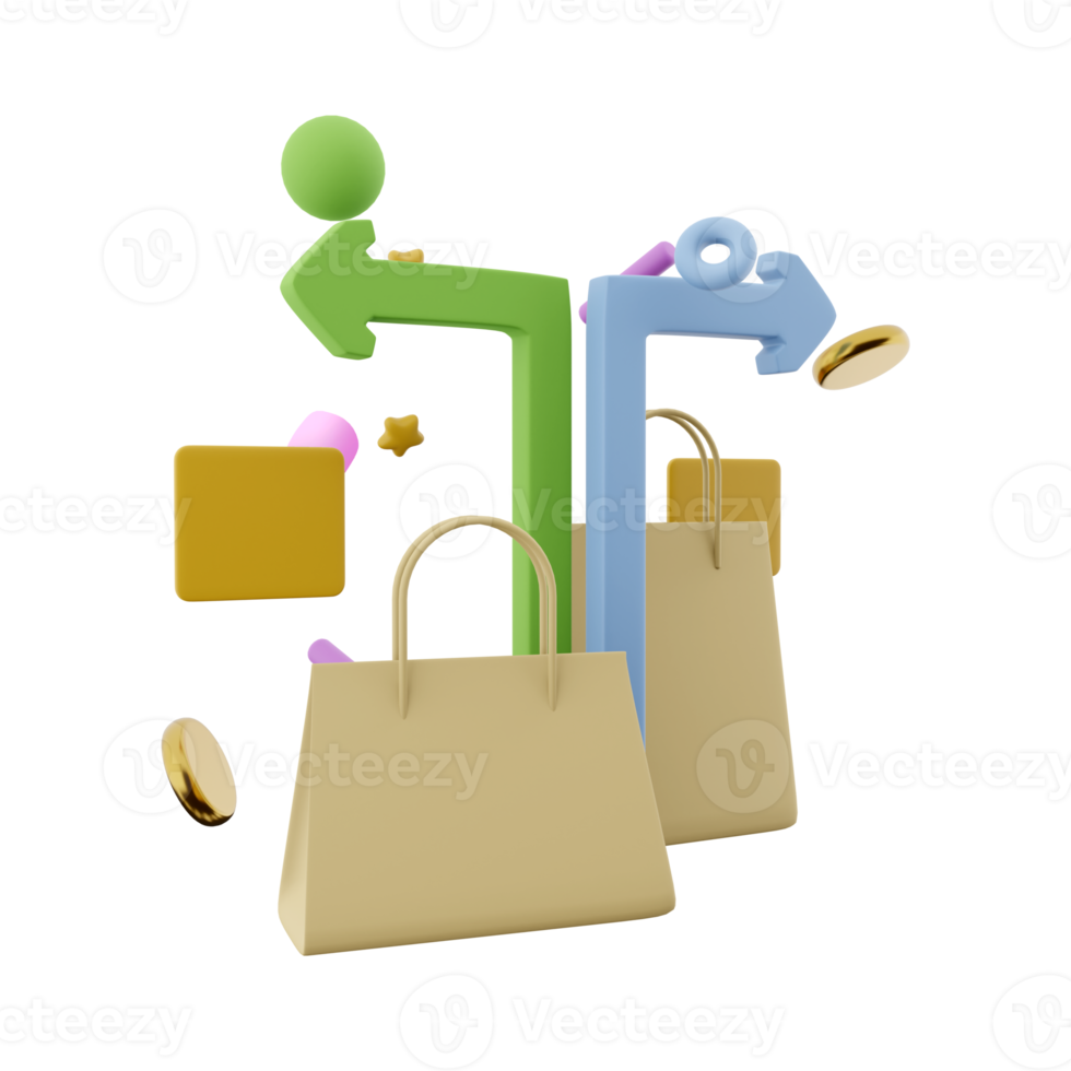 3d rendering shopping for loved ones with delivery icon. 3d render two packages location delivery hearts icon. Shopping for loved ones with delivery. png