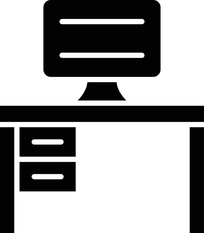 Vector Design Computer Table Icon Style