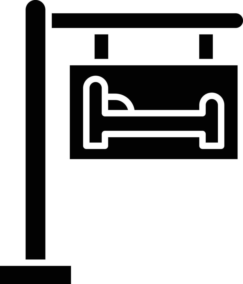 vector diseño hotel firmar icono estilo