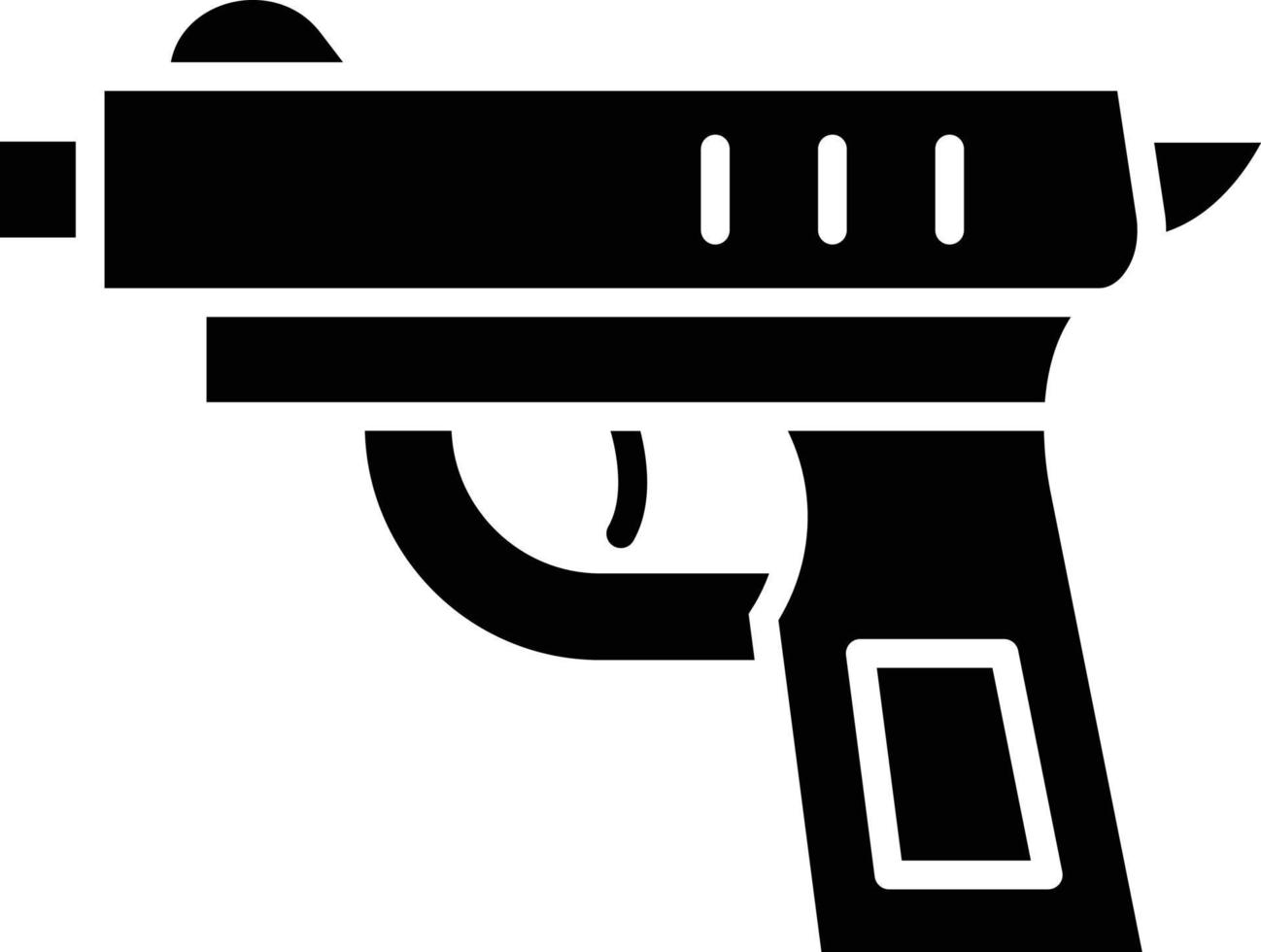 vector diseño pistola icono estilo