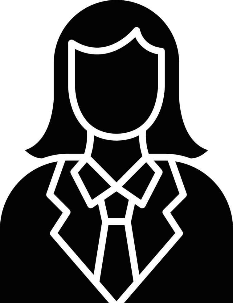 Vector Design Lady Lawyer Icon Style