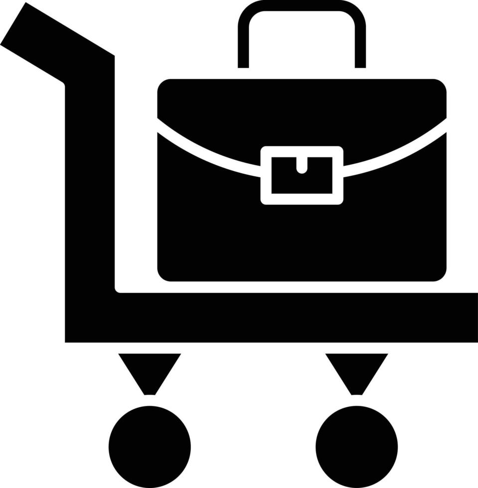 Vector Design Luggage Cart Icon Style