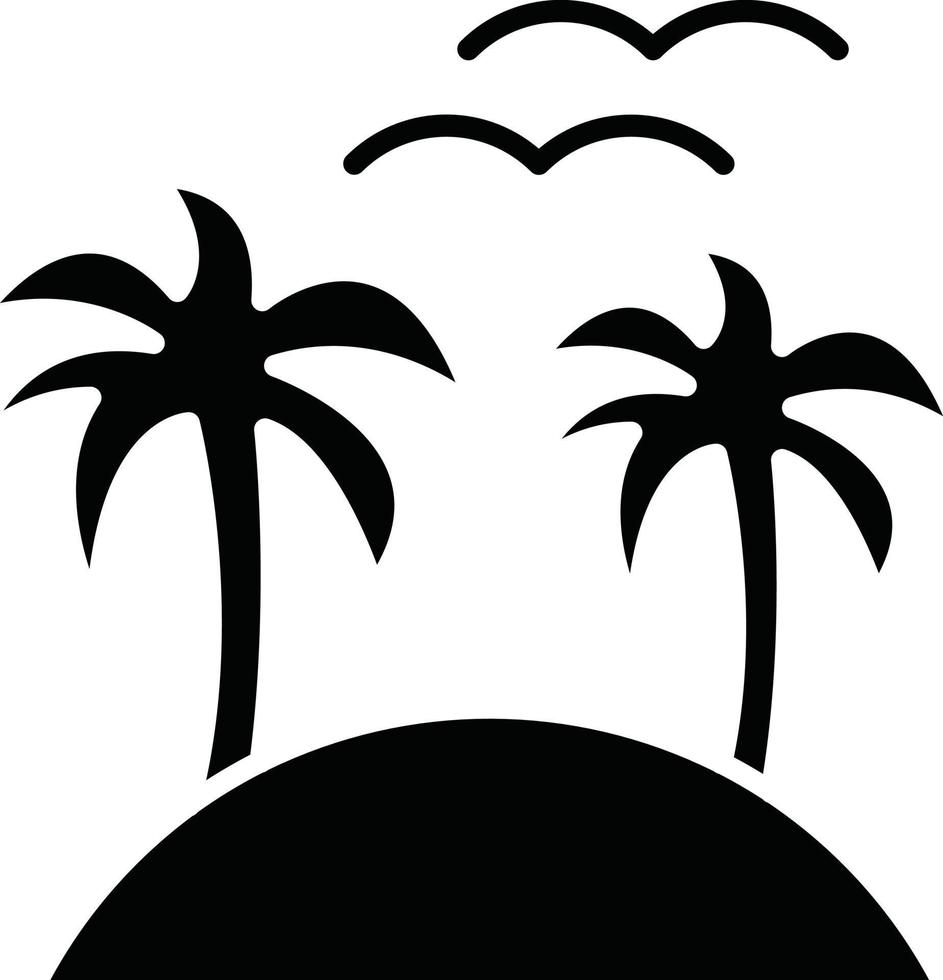 Vector Design Island Icon Style