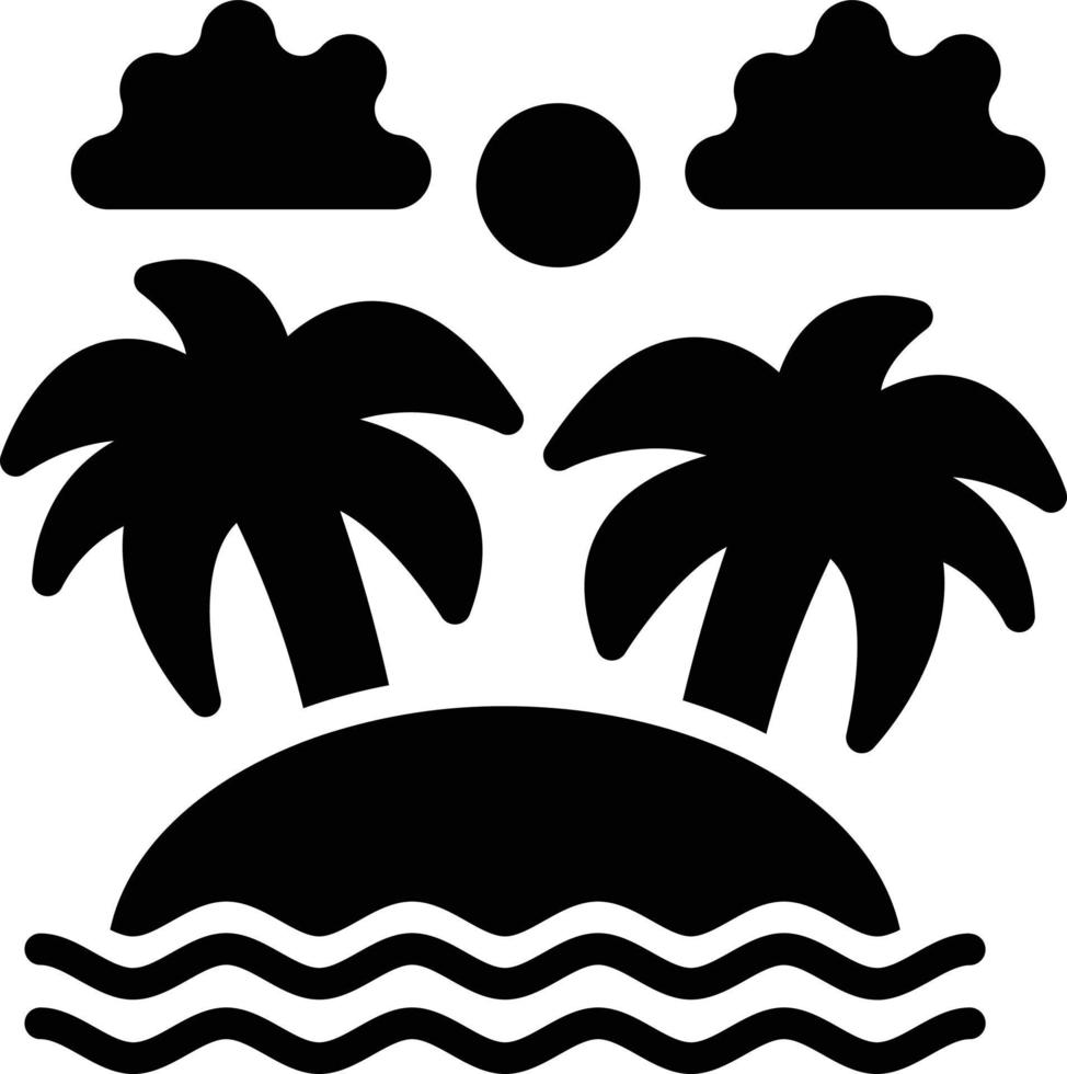 isla vector icono estilo