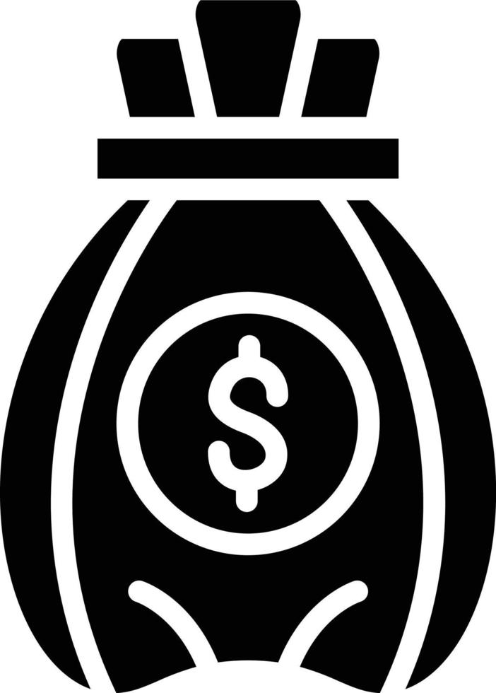 Money Bag Vector Icon Style