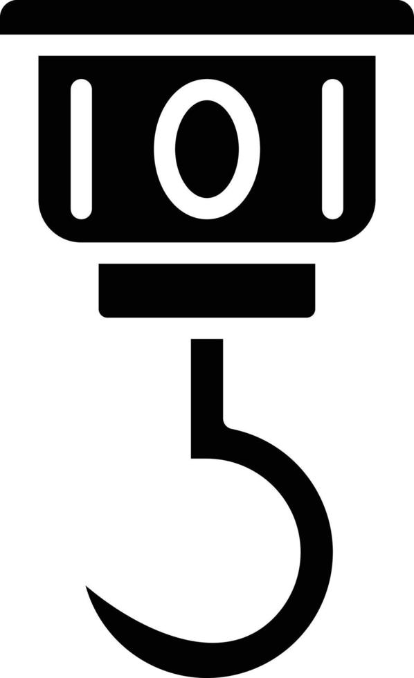 Pirate Hook Vector Icon Style