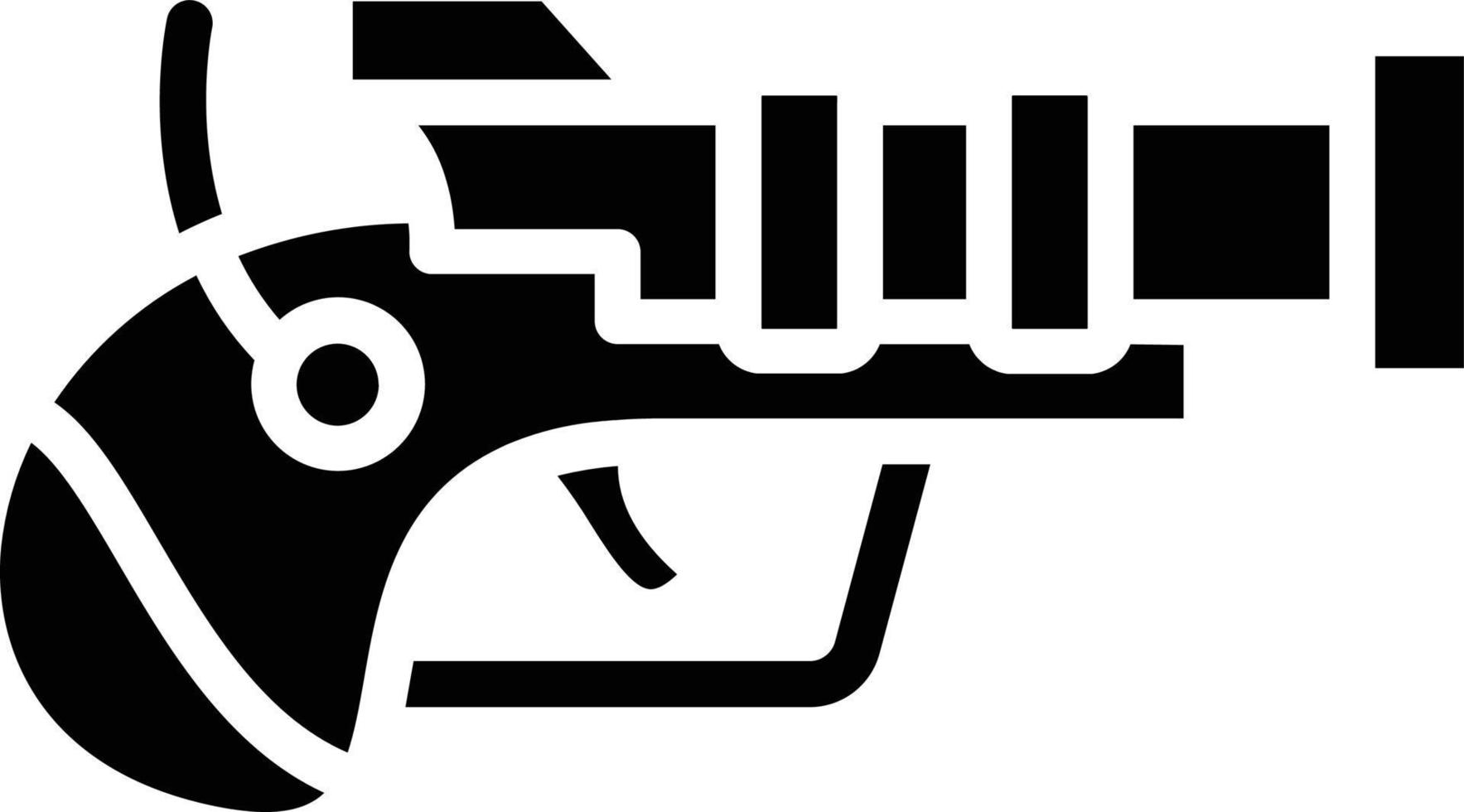 pirata pistola vector icono estilo