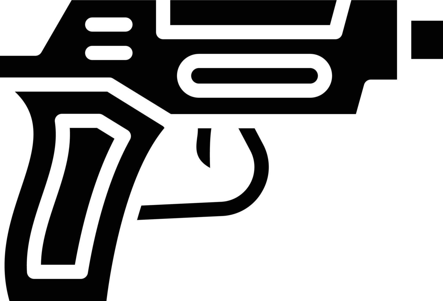 pistola vector icono estilo